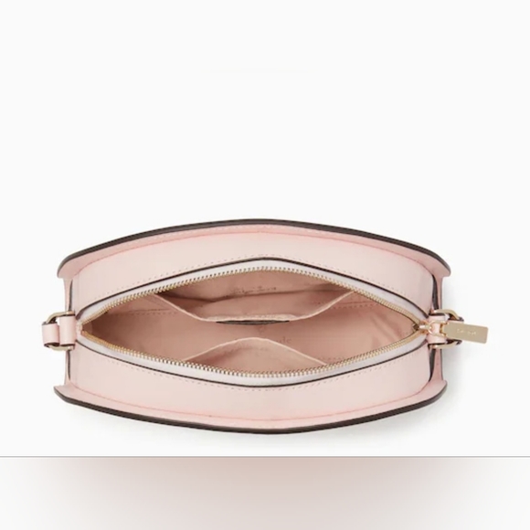Kate Spade Perry Leather Dome Crossbody Chalk Pink - Picture 3 of 5